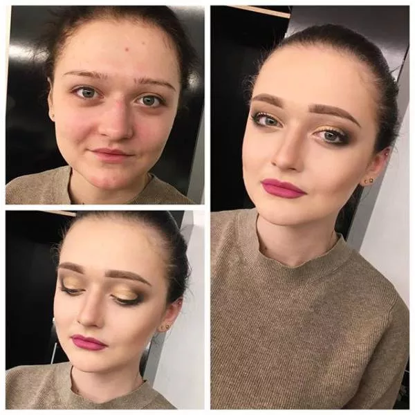 With and without makeup - #10 
