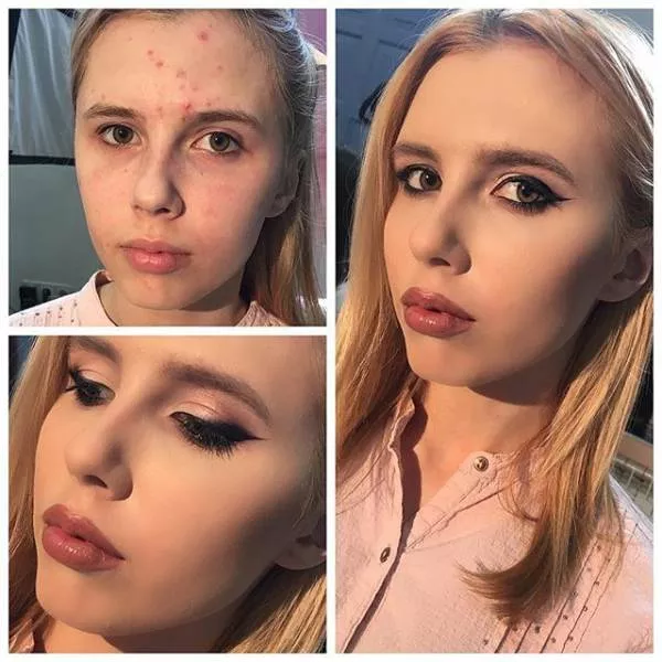 With and without makeup - #14 