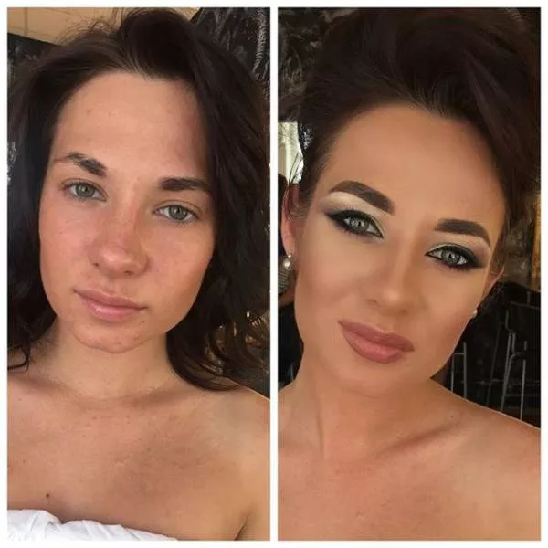 With and without makeup - #4 
