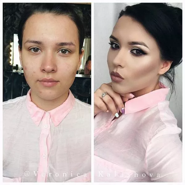 With and without makeup - #5 