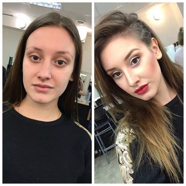 With and without makeup - #7 