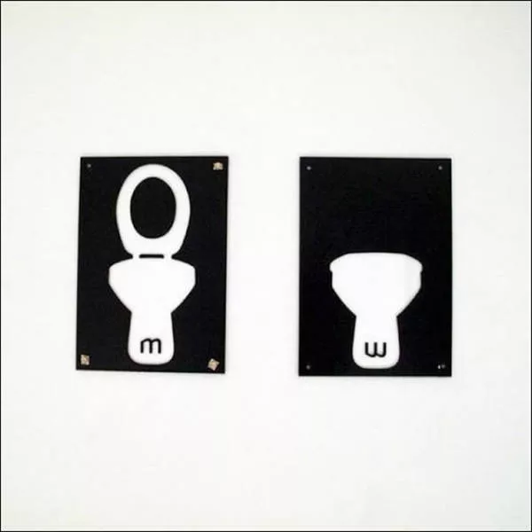 Creative and original restroom signs - #12 
