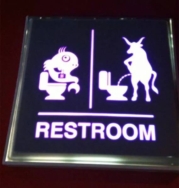 Creative and original restroom signs - #26 