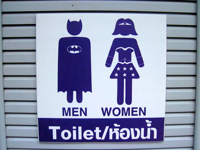 Creative and original restroom signs - #35 