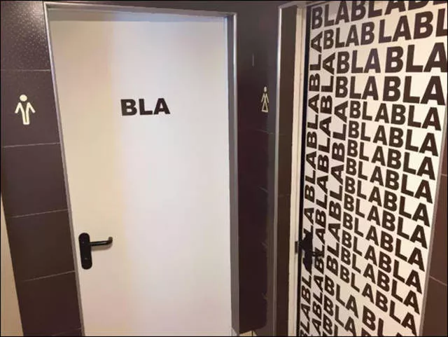 Creative and original restroom signs
