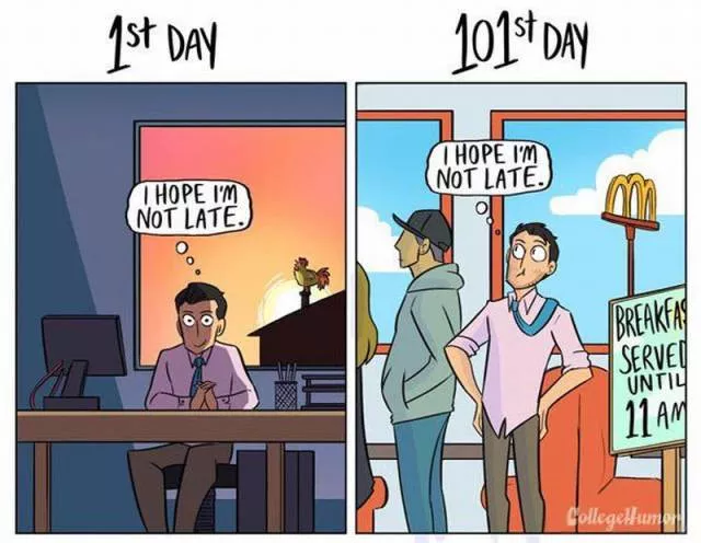 1st day of work vs 101st day - #2 
