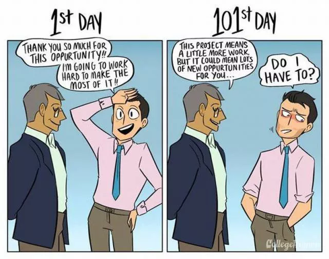 1st day of work vs 101st day - #5 