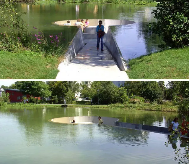 Public benches with surprising designs