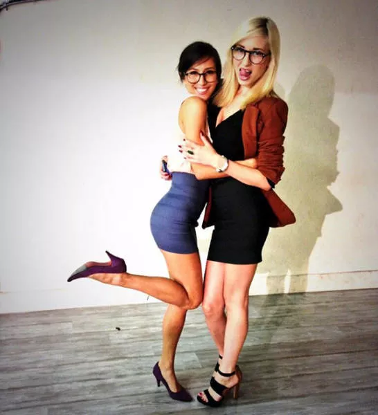 Office ladies in mini dresses - #11 