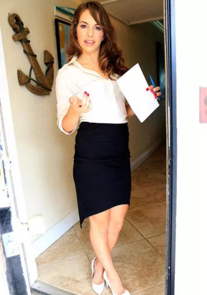 Office ladies in mini dresses - #12 